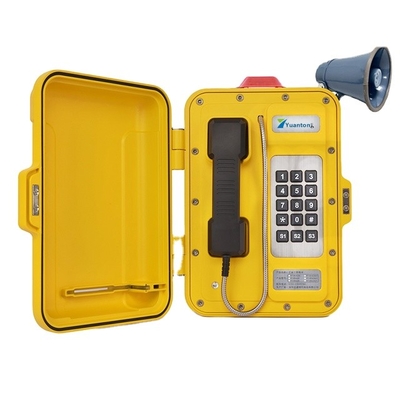 acheter Téléphone rocailleux industriel de petite gorgée d'alliage d'aluminium de téléphone de VoIP de numérotage automatique avec la lampe de avertissement fabrication en ligne