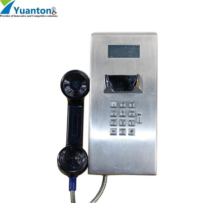 acheter Téléphone à l'épreuve du vandalisme laminé à froid DC12V de ligne directe publique en acier duplex pour la prison fabrication en ligne
