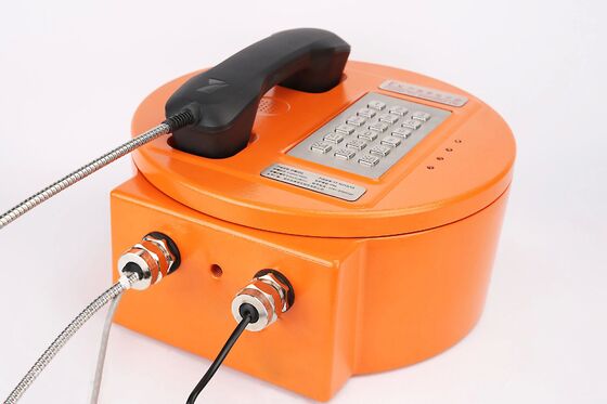 acheter Téléphone antidéflagrant avec suppression du bruit puissante, protection IP66 et boîtier en alliage d'aluminium pour zones dangereuses fabrication en ligne