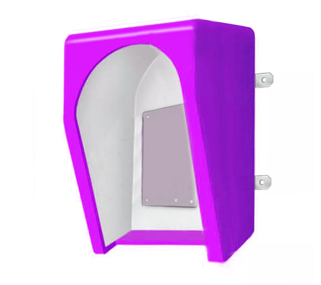 Téléphone à l'épreuve du vandalisme d'industrie de Hood Booths de support acoustique de mur