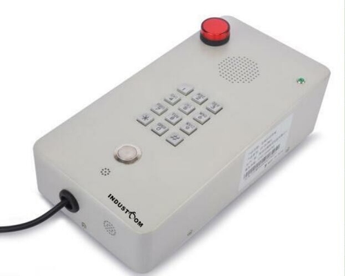 Interphone utilisé extérieur d'intérieur à l'épreuve du vandalisme fixé au mur de secours de téléphone public