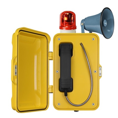 Vandale de téléphone d'alarme de secours d'ODM d'OEM résistant avec le clignoteur