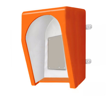 Tente acoustique pour téléphone à haute performance d'isolation acoustique avec une fente à travers le cadre d'entrée du câble