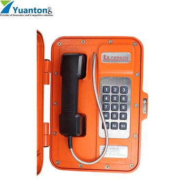 Téléphone VoIP industriel à clavier complet avec indicateur de fonctionnement et surveillance du périmètre