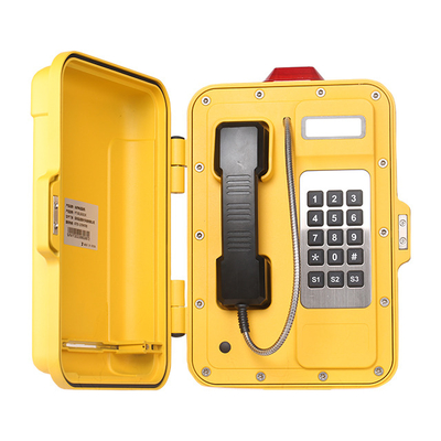 Téléphone haut-parleur DC12V certifié IP68 avec puissance de diffusion intégrée et lumière d'indicateur de fonctionnement