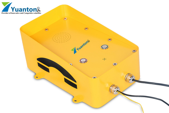 Téléphone robuste industriel SIP/analogique avec haut-parleurs externes et internes