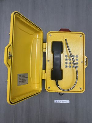 IP68 Téléphone industriel analogique résistant aux intempéries VoIP extérieur avec amplificateur intégré de 30W maximum et POE en option