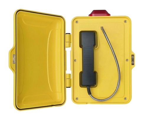 Téléphone industriel étanche IP68 avec amplificateur intégré de 30 W et montage mural/sur poteau