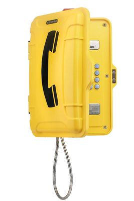 Téléphone industriel robuste et résistant aux intempéries avec buzzer 3W, forte suppression du bruit et plage de température de -40°C à +70°C