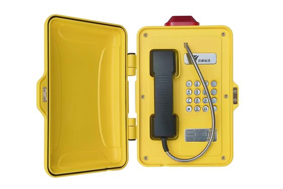 Téléphone public résistant aux intempéries avec cordon de 1,5 m