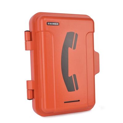Téléphone jaune résistant aux explosions avec protection IP67, boîtier en alliage d'aluminium et communication analogique / VoIP pour les endroits dangereux