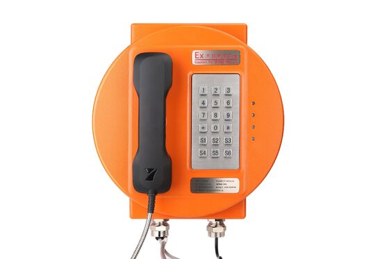 Téléphone résistant à l'explosion IP66 extérieur avec boîtier en alliage d'aluminium et suppression du bruit fort pour les zones dangereuses