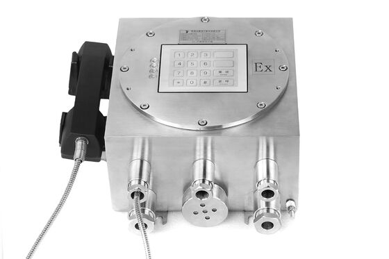 Boîtier en acier inoxydable Protection IP66 Amplificateur intégré 30W Téléphone industriel antidéflagrant