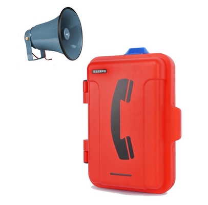 Téléphone analogue industriel de voyant d'alarme de support de mur imperméable pour des réseaux téléphoniques de PABX